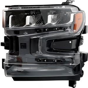 LED Headlight for Chevy Silverado 1500 LT WT RST LTZ 2019 2020 2021, Replace 84621850 GM2502497, Turn Signal Front Left Driver Side, Head Light Assembly W/Bulbs