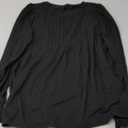SAMPEEL 3/4 Length Sleeve Womens Tops Dressy Casual Blouses V Neck T Shirts with Smocked Cuffs (X-Large, Black)