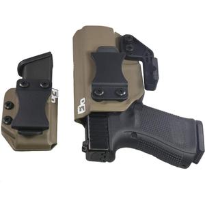 FDO Industries IWB Kydex Holster Compatible with Glock 19 23 32 w/IWB Mag Carrier -The Paladin Series -Made in USA- GEN 5 Compatible, Standard