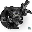 Front Left Steering Knuckle & Wheel Bearing Hub Assembly for Toyota Corolla 2003 2004 2005 2006 2007 2008 L4 1.8L, LK029 698-389 698389, Driver Side
