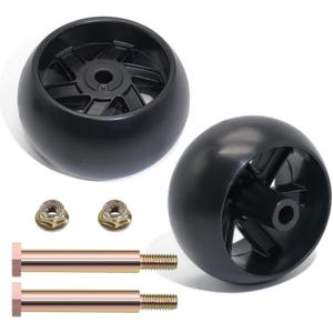 CheeMuii 2 Pack Deck Gauge Wheels Kit Fit for Most 42" 46'' 48'' 50" 52'' and 54" Decks Replace for Husqvarna 532174873 589527301 for Cub Cadet 753-04856A for MTD 133957 174873 734-03058, etc