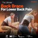 DR. BRACE Lower Back Brace for Men & Women for Lower Back Pain Relief, Revolutionary Versatile Splints System & Removable Lumbar Pad, Adjustable & Breathable Back Support Brace (47.2-53.1) (Black, XL)