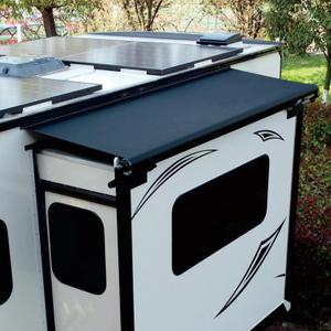 Dulepax RV Slide Out Awning,RV Slide Topper,Modular Camper Slide Out Awning Kit,Slide Toppers for RVs,5th Wheels,Travel Trailers and Motorhomes,Black,7'9''(7'1''Fabric)