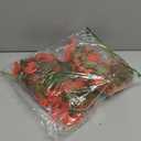 Bougainvillea Artificial Flowers Plants for Outdoors Outside Fall Autumn Decor, 2 pcs Faux Silk Long Trailing Vines UV Resistant Look Real Orange Fake Flowers for Front Door Porch Planter Urn Patio