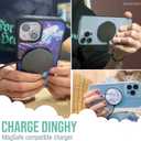 Smartish Magnetic Wireless Charger Compatible with MagSafe - Charge Dinghy - 7.5W Fast Charging for iPhone 14/13/12 Series/AirPod 3 [USB-C & USB-A] Compatible with Stands & Mounts - Chef's Special
