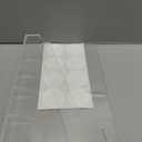 Reusable Acrylic Straw Holder With Sticker Compact Compartmental Straw Organizer for Counter Cabinet (Transparent)