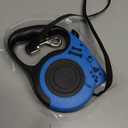 Retractable Dog Leash with USB Rechargeable Flashlight for Night Walks, 16FT Automatic Telescopic Tractor Dog Leash for Small and Medium Dogs, Blue