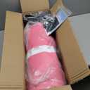 FBSPORT Inflatable Air Gymnastics Mat Training Mats 4/8 inches Thickness Gymnastics Tracks for Home Use/Training/Cheerleading/Yoga/Water with Pump (10ftL*3.3ftW*8inH, Pink+Purple)