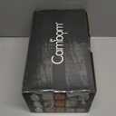 Cambom Rotary Cheese Grater Hand Crank Cheese Shredder for Fresh Cheese, Vegetable, Nuts,Non-slip Suction Base, Free Cleaning Brush Three Blades, Black