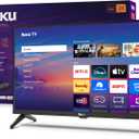 Roku Smart TV 24-Inch Select Series, 720p HD TV Roku TV with Voice Remote Flat Screen LED Television with Wi-Fi for Streaming Live Local News, Sports, Family Entertainment