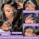 DAFIY 30 Inch 13x6 Lace Front Wigs Human Hair 200% Density Body Wave HD Lace Front Wigs Human Hair Pre Plucked Natural Color Glueless Wig 100% Virgin Lace Front Wigs for Women