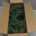 6Ft Christmas Garland, Artificial Cedar Cypress Garland with Red Berry, Bendable Faux Pine Realistic Greenery Garland for Table, Stairs, Porch, Mantle, Fireplace Indoor Outdoor Decorations(Cedar, 6ft)