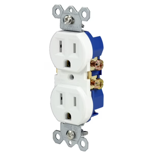 HYPRR TOUGH 15 Amp 125 Volt Tamper Resistant Duplex Receptacle 2 PRS White