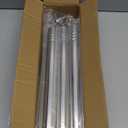 1.3 Inch Diameter Closet Rods for Hanging Clothes 17-87 Inch Adjustable, Metal Heavy Duty Closet Pole, Silver Closet Bar for Hanging Clothes, Suitable for Closet, Wardrobes, Bathroom, Windows