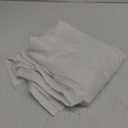 REISEN White Shower Curtain Farmhouse Ruffle Fabric for Bathroom Sheer Shower Curtain 72 in Long