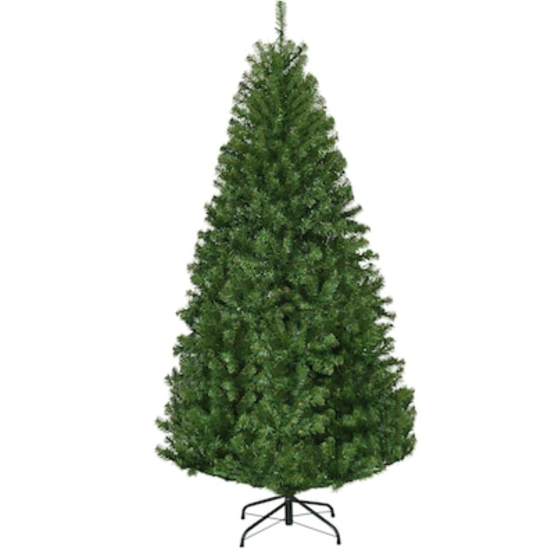 6-ft Pre-lit Artificial Christmas Tree with Multicolor LED Lights