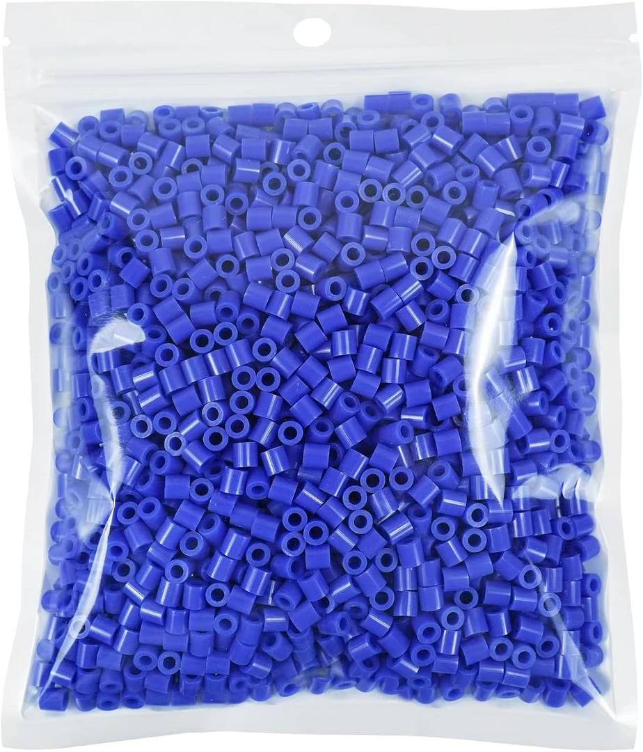 Fuse Beads 2000 Pieces 5mm Blue Melty Iron Beads Compatible with Perler and Hama
