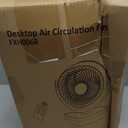 Fan for Bedroom, 13" Air Circulator Fans with Remote, 120Vertical Manual +90Oscillating Desk fan, 60ft Powerful Airflow, Portable Fan With 4 Speeds, 4 Modes, 12H Timer, 25dB Quiet Smallfan (White)