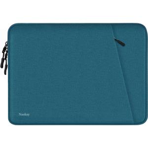 Laptop Case 14 inch, Shockproof Protective Computer Cover with Accessories Pocket, Portable Laptop Sleeve Compatible for 14 inch MacBook Air/Pro, Dell, HP, Acer, Asus, Lenovo, Cyan