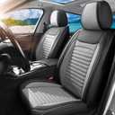 Seat Covers Full Set Fit for Honda Civic 2000-2026, Black&Gray