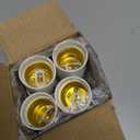 Luxvista Gx24q to E26/E27 LED Light Sockets Adapter, Gx24 to Medium Edison Bulb Base Adapter, 4 Pin CFL Lamp Base Converter, Gx24/Gx24q to E26 Light Fixture, Remove Bypass The Ballast, 10-Pack