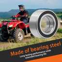 Front Wheel Bearings & Seals Circlip Dust Seal Replacement for Honda Fourtrax 300 TRX300FW 4x4 1988 1990-2000