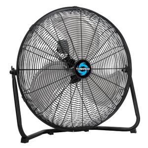 Tornado 20 Inch High Velocity Metal Floor Fan, 3-Speed Powerful Cooling for Industrial, Commercial, and Home Spaces, 120°Tilt, 6.0 FT Cord - UL safety Listed, Black