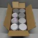 16Pack 2oz Tin Jars, 60ml Metal Tin cans, 2Ounce Aluminum tin can jar Containers with Screw Lid for Lotion Bars, Spices, Salve, Balms, Beard Balm, Toiletries, Creams, Samples, Makeup Cosmetic (Silver)