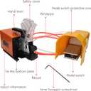 Pneumatic Crimping Tool Multifunction Pneumatic Crimper Plier Machine AM-10 Air Powered Wire Crimper Suitable For Many Kinds Of Terminals with 14 Die Sets, 11x5.6x4.6 inches