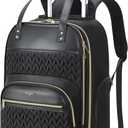 Rolling Backpack for Women with Wheels, Rolling Laptop Backpack, Carry On Travel Backpack with Wheels, Underseat Personal Item, 15.6 Inch Work Business Backpack on Wheels, Black