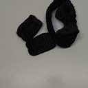 WSYUB Makeup Headbands, 1pcs Black Spa Headband Fluffy Bow Tie Headband Microfiber Face, and 2Pcs Wrist Spa Wash Band Absorbent Wristbands, for Washing Face Skin Care