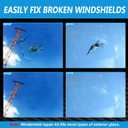 4 x Brennenstuhl Windshield Repair Kit, Windshield Crack Repair Kit, 2 Bottles Car Windshield Chip Repair Kit Quick Fix for Rock Chip Repair Kit Windshield Chips, Cracks, Star-Shaped Crack (Blue)