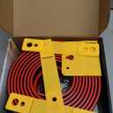 Flexible Race Track Toys for Kids 15 Ft with 4 Cars & Suction Cups, Portable Double Lane Racetrack Compatible with Hot Wheels & 1/64 Diecast Cars, Fun Car Ramp Track Set for Ages 3+(Black & Red)