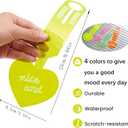 4pcs, Luggage Tags, Luggage Tag for Suitcase to Quickly Spot Luggage, Baggage Tag, Air Travel and Cruise Essentials Bag Tags with Name and Number, PVC Fluorescent Effect, Not Afraid of Losing (Universal size, Four Colors)