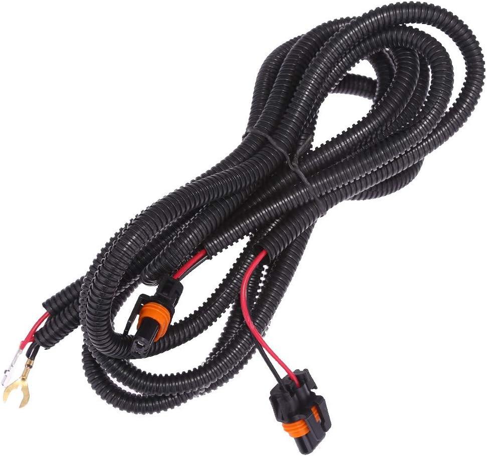 Fog Light Wiring Harness Kit Replacement for Chevy Silverado 1500 2500 2003-2006 (2007 Classic)