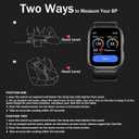 BP Doctor Smart Watch, 1.95" Smart Watch Blood Pressure Monitor with Air Pump Cuff, Blood Pressure Watch with Sleep Heart Rate Monitor, Pedometer, Monitor Watch Supports Data Sharing, Reminder