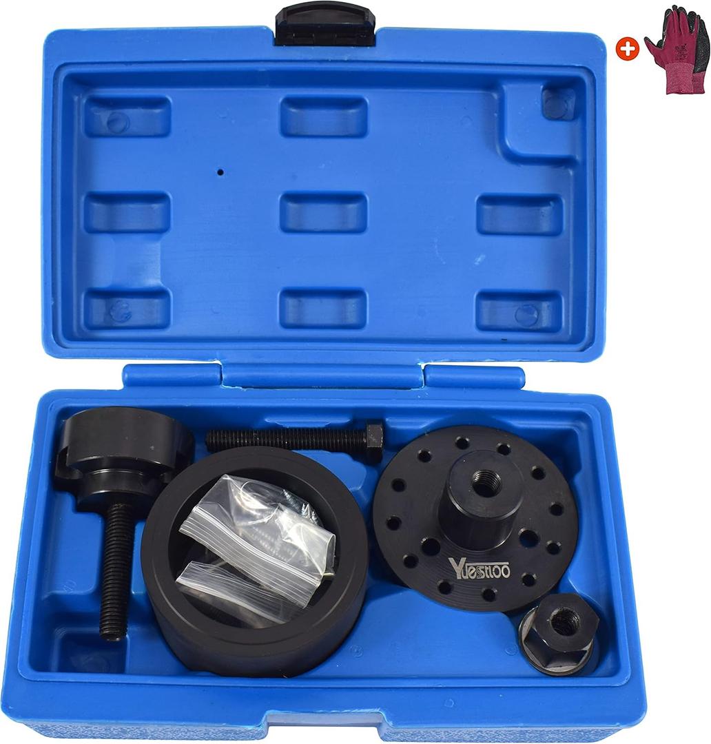 Crankshaft Front Oil Seal Installer & Removal Kit, Compatible With BMW N40 N42 N45 N46 N52 N53 N54, With Carrying Case & Gloves