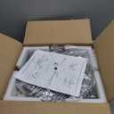 Modern Ceiling Fan with Lights and Remote Control, 32" Black Flush Mount Fan with 3 Light Colors, 6 Speeds, Low Profile for Kitchen and Bedroom