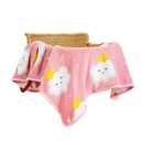 TILLYOU Toddler Flannel Blanket - Warm Cozy Baby Blanket for Boys and Girls, Smooth Cute Lightweight Blanket for Bedding Crib Stroller, 40x50 Inches, Pink Cloud