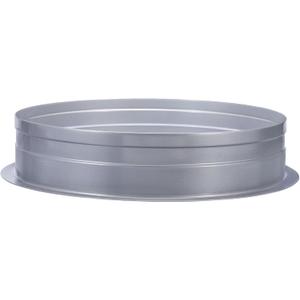 PATIKIL 12 Inch Duct Connector Flange, Metal Straight Pipe Exhaust Hose Flange for Heating Cooling Ventilation HVAC System