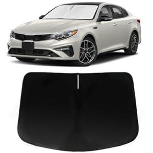 PAIMOHO Windshield Sun Shade for KIA Optima 2016-2020, Car Front Window Sunshade with 240T Sun Visor Protector Blocks UV Rays Heat Sun Shield Accessories