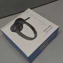 TECKNET Wireless Headset, Bluetooth Headset with Noise Cancelling Microphone - Rechargeable Bluetooth V5.2 Headphones, 50H Playtime & Mic Mute, On Ear Headphones for Trucker/Remote Work/Call Center (Deep Black)