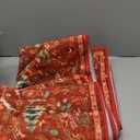 Lahome Christmas Hallway Runner Rug 2x8, Non Slip Soft Long Kitchen Carpet Runner, Washable Low Pile Xmas Tree Carpet Runner for Entryway Bathroom Holiday Winter Decor, Red