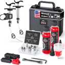 Borgen Brake Bleed Kit PRO for Shimano, Tektro & TRP Hydraulic Disc Brakes  Bike Bleed Kit with Video Guide- Incl. 2X Mineral Oil Brake Fluid  Bike Tool Kit for Brake Bleeding