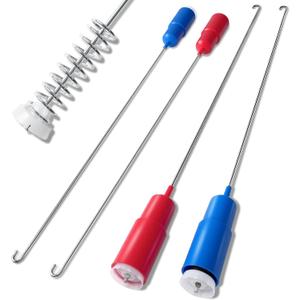 WH16X26912 WH16X26913 4Pcs Washer Suspension Rod Spring Compatible with GE GTW750CSL1WS GTW750CPL1DG GTW750CPL0DG, WH16X26734 WH16X26714 Suspension Rod Replace AP6328295 AP6331892 4588122 4863260