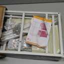 Kids Bookshelf and Toy Storage, 3 Tier Kids Book Shelf for Kid Rooms with Stuffed Animal Storage, Toy Storage Organizer, Stuffed Animals Zoo Storage Cage for Bedroom, Nursery, Playroom (Beige)