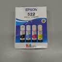 Epson 522 EcoTank Ink Ultra-high Capacity Bottle Black & Color Combo Pack (T522120-BCS) Works with ET-2720, 2800, 2803, 2840, 4700, 4800, 4810