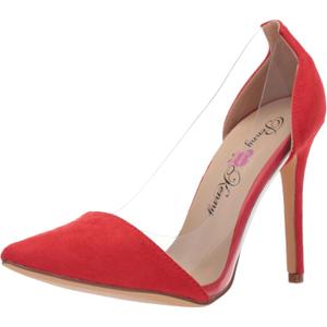 Penny Loves Kenny Women's Opie Pump (8 Wide, Red Micro/Lucite)