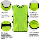 12 Pack Pennies for Soccer Scrimmage Vest Practice Jersey for Adult Youth