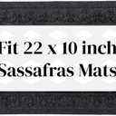 Evergreen Flag Sassafras Door Mat Tray, All-Weather Weatherproof Doormat for Indoor and Outdoor Entrance, Non-Slip Backing Entryway Front Door Mats (Fleur Scroll, 30 x 18 Inches)